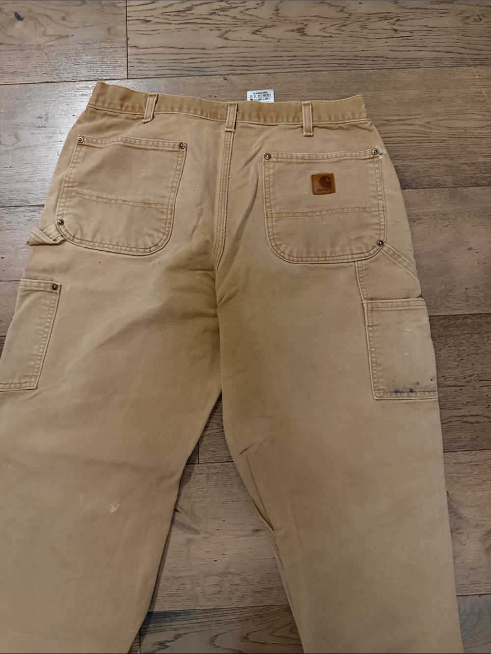Carhartt Tan Work Chinos with Reinforced Knees - Picture 3 of 3
